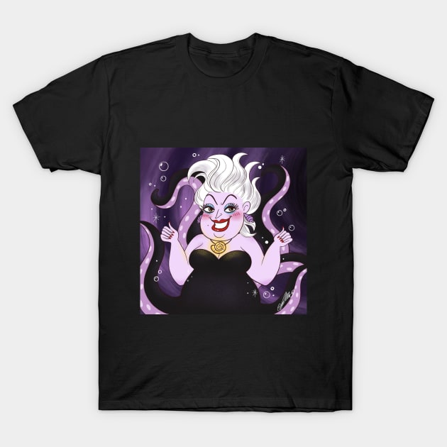 Purple Villain T-Shirt by Bella Illustration 